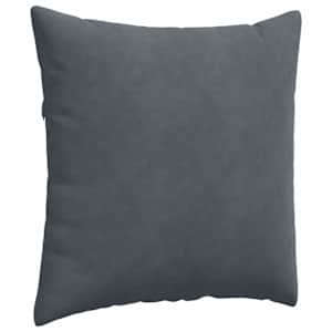 Pohovkové polštáře 2 pcs Tmavě šedá 60 x 60 cm Žebrovaná látka - obrázek 5