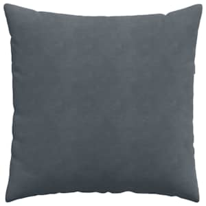 Pohovkové polštáře 2 pcs Tmavě šedá 60 x 60 cm Žebrovaná látka - obrázek 6