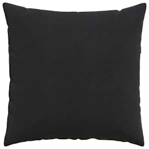 Pohovkové polštáře 2 pcs Černá 60 x 60 cm Žebrovaná látka - obrázek 6