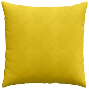 Pohovkové polštáře 2 pcs Žlutá 60 x 60 cm Žebrovaná látka - obrázek 6