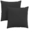 vidaXL Diivanipadjad 2 tk kangas Must 60 x 60 cm