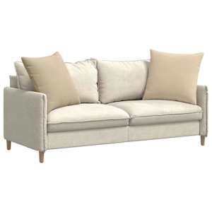 Pohovkové polštáře 2 pcs Krémová 60 x 60 cm textil - obrázek 3