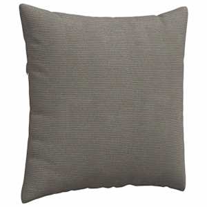 Pohovkové polštáře 2 pcs Světle šedá 60 x 60 cm Žebrovaná látka - obrázek 5