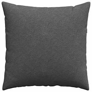Pohovkové polštáře 2 pcs Tmavě šedá 60 x 60 cm Žebrovaná látka - obrázek 6
