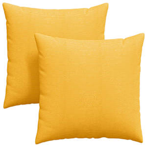 Pohovkové polštáře 2 pcs Světlá žlutá 60 x 60 cm - obrázek 2