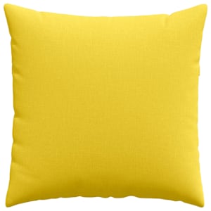 Pohovkové polštáře 2 pcs Světlá žlutá 80 x 80 cm textil - obrázek 6