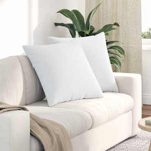 Pohovkové polštáře 2 pcs Bílá 80 x 80 cm textil - obrázek 1