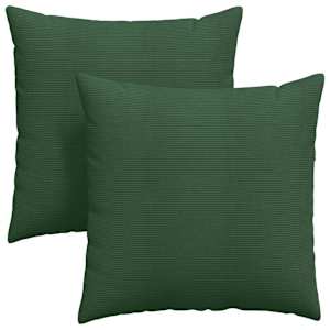 Pohovkové polštáře 2 pcs Tmavě zelená 80 x 80 cm - obrázek 2