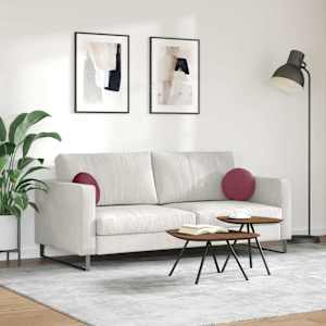 Polštáře na sedadla 2 pcs Víno Červené Ø30 x 13 cm textil - obrázek 4