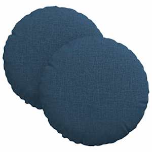 vidaXL Istumispatjad 2 tk kangas Sinine &Oslash;30 x 13 cm