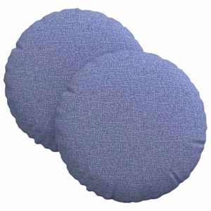 vidaXL Istumispatjad 2 tk kangas Jeans sinine &Oslash;30 x 13 cm