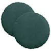 vidaXL Istumispatjad 2 tk Samet Tume rohelise &Oslash;30 x 13 cm