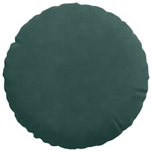 Polštáře na sedadla 2 pcs Tmavě zelená Ø 40 x 13 cm samet - obrázek 6
