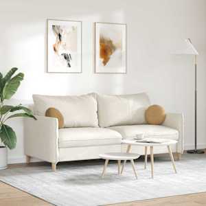 Polštáře na sedadla 2 pcs Hnědá Ø 40 x 13 cm samet - obrázek 4