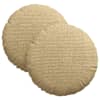vidaXL Istumispatjad 2 tk Korter kangas Hall roheline &Oslash;30 x 13 cm