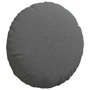 Polštáře na sedadla 2 pcs Tmavě šedá Ø40 x 13 cm textil - obrázek 5