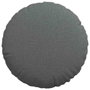 Polštáře na sedadla 2 pcs Tmavě šedá Ø40 x 13 cm textil - obrázek 6
