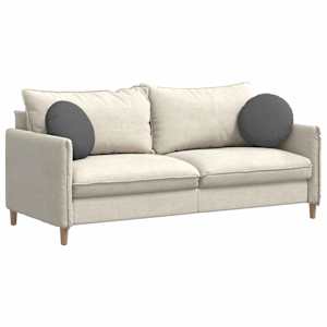 Polštáře na sedadla 2 pcs Tmavě šedá Ø40 x 13 cm textil - obrázek 3