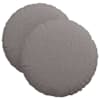 vidaXL Istumispatjad 2 tk kangas Pruunikashall &Oslash;40 x 13 cm