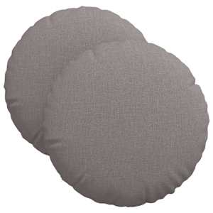 Polštáře na sedadla 2 pcs Taupe Ø40 x 13 cm textil - obrázek 2