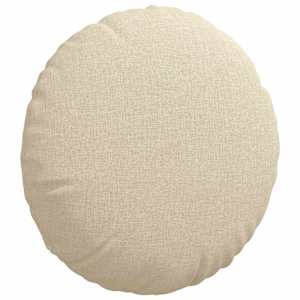 Polštáře na sedadla 2 pcs Krémová Ø40 x 13 cm textil - obrázek 5