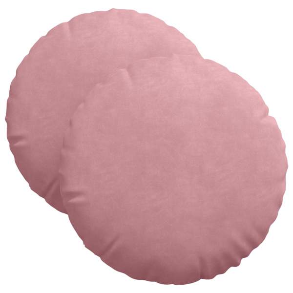 vidaXL Istumispatjad 2 pcs Roosa &Oslash; 40 x 13 cm Samet