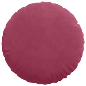 Polštáře na sedadla 2 pcs Víno Červené Ø 40 x 13 cm samet - obrázek 6