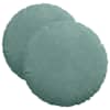 vidaXL Istumispatjad 2 pcs Mere Roheline &Oslash; 40 x 13 cm Samet