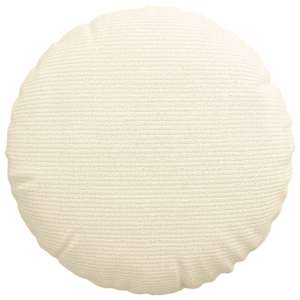Polštáře na sedadla 2 pcs Krémová Ø 40 cm Žebrovaná látka - obrázek 6
