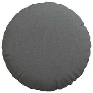Polštáře na sedadla 2 pcs Tmavě šedá Ø50 x 19 cm textil - obrázek 6