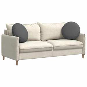 Polštáře na sedadla 2 pcs Tmavě šedá Ø50 x 19 cm textil - obrázek 3
