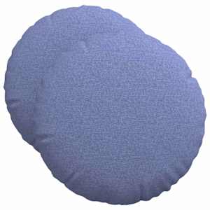 Polštáře na sedadla 2 pcs Modrá džínovina Ø50 x 19 cm textil - obrázek 2