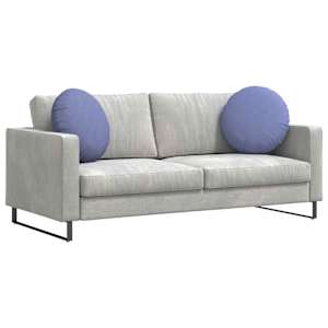 Polštáře na sedadla 2 pcs Modrá džínovina Ø50 x 19 cm textil - obrázek 3