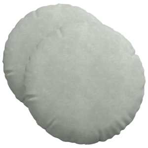 vidaXL Istumispatjad 2 tk Samet Helehall &Oslash;50 x 19 cm