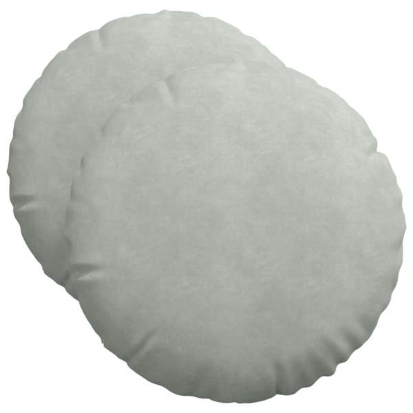 vidaXL Istumispatjad 2 tk Samet Helehall &Oslash;50 x 19 cm