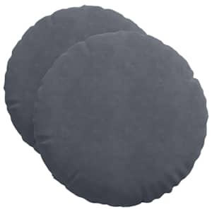 vidaXL Istumispatjad 2 tk Samet Tumehall &Oslash;50 x 19 cm