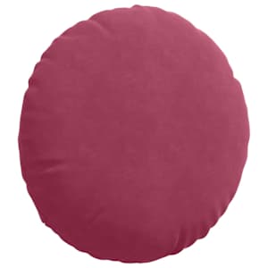 Polštáře na sedadla 2 pcs Víno Červené Ø 40 x 13 cm samet - obrázek 5