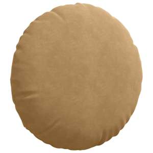 Polštáře na sedadla 2 pcs Hnědá Ø50 x 19 cm samet - obrázek 5