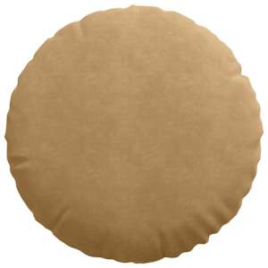 Polštáře na sedadla 2 pcs Hnědá Ø50 x 19 cm samet - obrázek 6