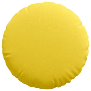 Polštáře na sedadla 2 pcs Světlá žlutá Ø60 x 21 cm textil - obrázek 6