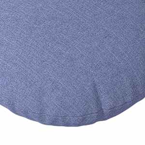 Polštáře na sedadla 2 pcs Modrá džínovina Ø60 x 21 cm textil - obrázek 7