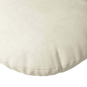 Polštáře na sedadla 2 pcs Krémová Ø 40 x 13 cm samet - obrázek 7