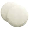 vidaXL Istumispatjad 2 tk Samet cream &Oslash;60 x 21 cm