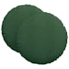vidaXL Istumispatjad 2 tk Korter kangas Tume rohelise &Oslash;60 x 21 cm