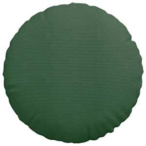 Polštáře na sedadla 2 pcs Tmavě zelená Ø 60 cm Žebrovaná látka - obrázek 6