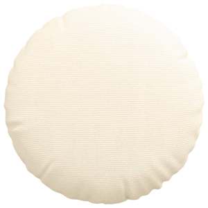 Polštáře na sedadla 2 pcs Krémová Ø 80 cm Žebrovaná látka - obrázek 6