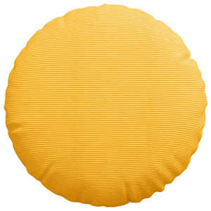 Polštáře na sedadla 2 pcs Světlá žlutá Ø 80 cm Žebrovaná látka - obrázek 6