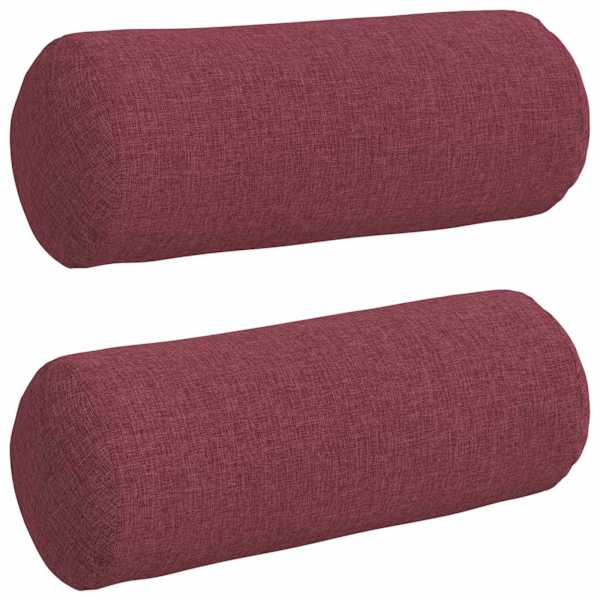 vidaXL Padjad 2 tk kangas Veinpunane &Oslash; 15 x 40 cm