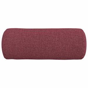 Polštáře 2 pcs Víno Červené Ø 15 x 40 cm textil - obrázek 6