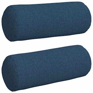 Polštáře 2 pcs Modrá Ø 15 x 40 cm textil - obrázek 2